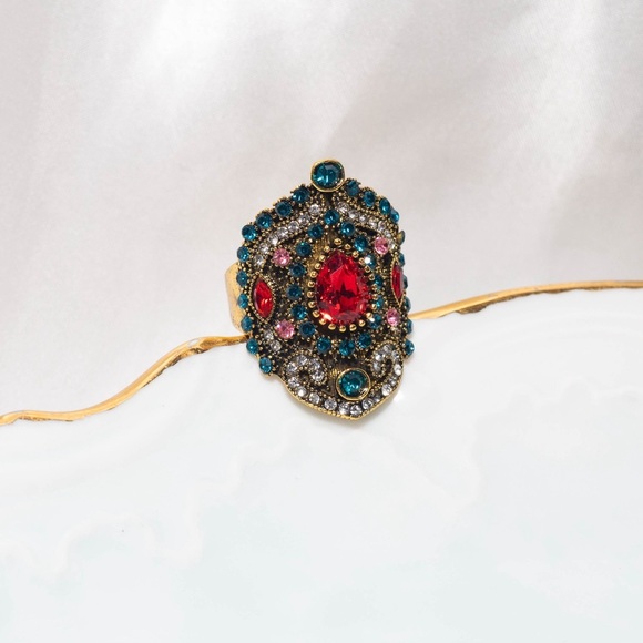 ✨Anthropologie Malha Ruby Royal Ring - Picture 2 of 6